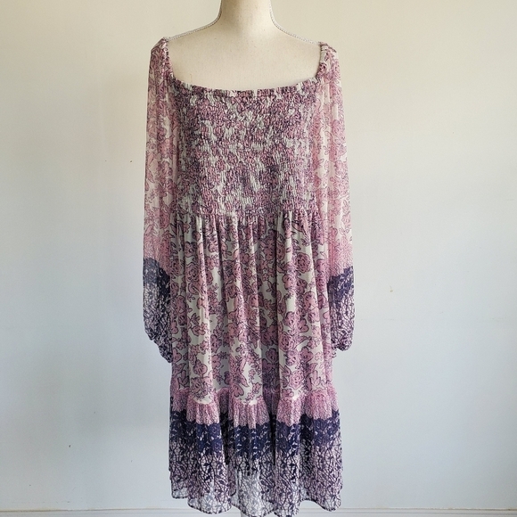 LAST CHANCE - Maison Tara Victoria Mesh Smocked Dress - Picture 3 of 10